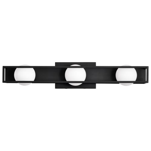 Main product image of Jenkins 24 Inch 3 Light LED Vanity Matte Black w/ Frosted Glass