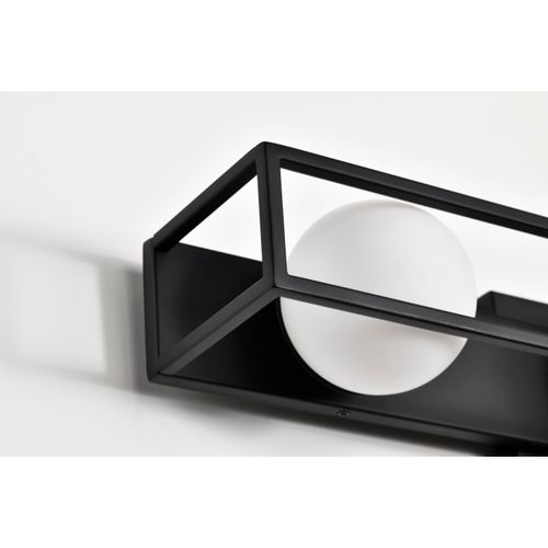 Main product image of Jenkins 24 Inch 3 Light LED Vanity Matte Black w/ Frosted Glass