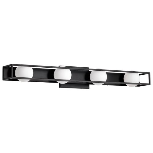 60-6772 - Nuvo 60-6772 - Sloan 2 Light Vanity Matte Black Finish W/ Polished Nickel Shade - View #6
