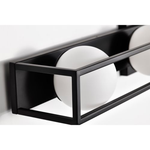 Main product image of Jenkins 32 Inch 4 Light LED Vanity Matte Black w/ Frosted Glass