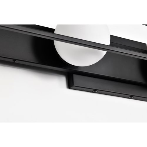 Main product image of Jenkins 32 Inch 4 Light LED Vanity Matte Black w/ Frosted Glass