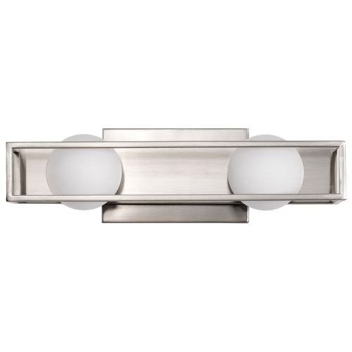 Main product image of Jenkins 16 Inch 2 Light LED Vanity Brushed Nickel w/ Frosted Glass