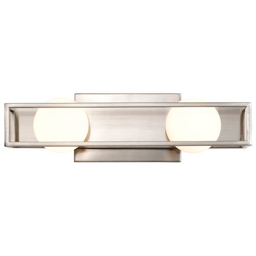 Main product image of Jenkins 16 Inch 2 Light LED Vanity Brushed Nickel w/ Frosted Glass