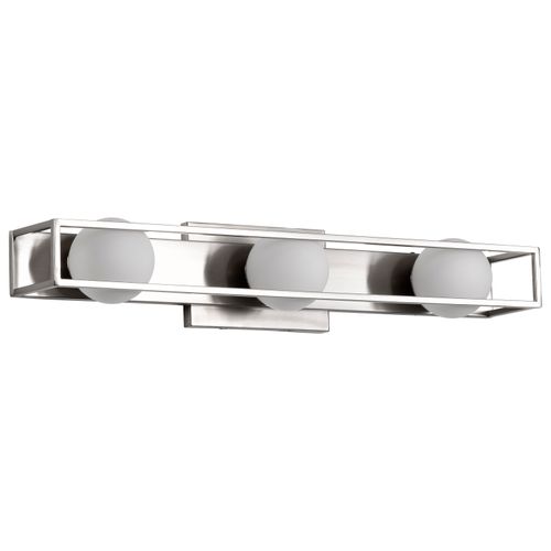 Main product image of Jenkins 24 Inch 3 Light LED Vanity Brushed Nickel w/ Frosted Glass