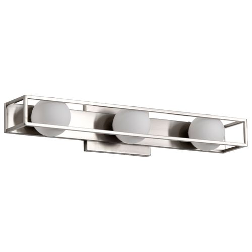 Main product image of Jenkins 24 Inch 3 Light LED Vanity Brushed Nickel w/ Frosted Glass
