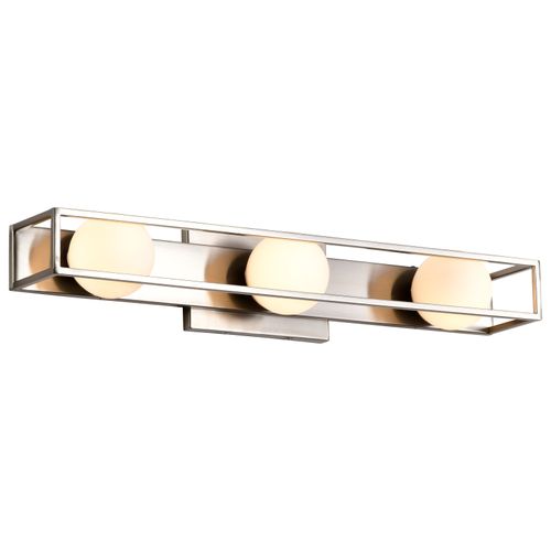 Main product image of Jenkins 24 Inch 3 Light LED Vanity Brushed Nickel w/ Frosted Glass