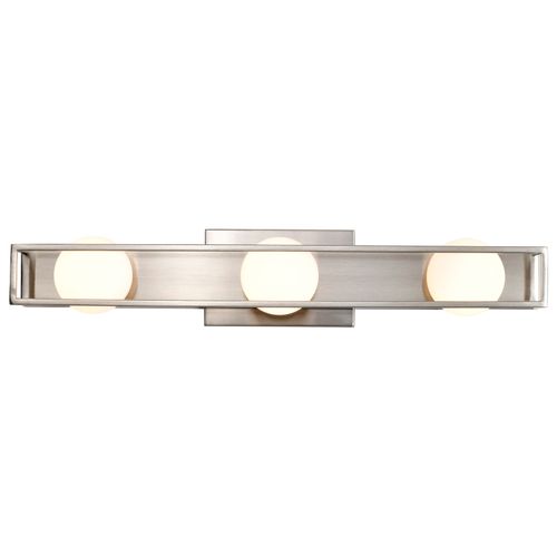 Main product image of Jenkins 24 Inch 3 Light LED Vanity Brushed Nickel w/ Frosted Glass