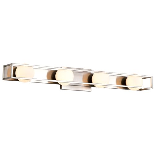Main product image of Jenkins 32 Inch 4 Light LED Vanity Brushed Nickel w/ Frosted Glass