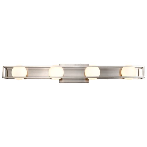 Main product image of Jenkins 32 Inch 4 Light LED Vanity Brushed Nickel w/ Frosted Glass