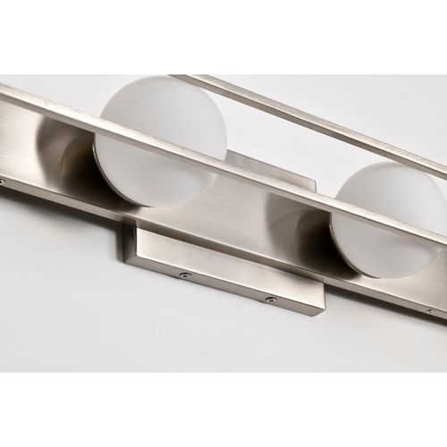 Main product image of Jenkins 32 Inch 4 Light LED Vanity Brushed Nickel w/ Frosted Glass