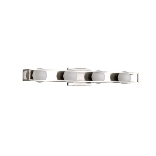 Main product image of Jenkins 32 Inch 4 Light LED Vanity Brushed Nickel w/ Frosted Glass