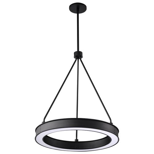 Main product image of Longford 20 Inch LED Pendant Textured Black Acrylic Lens