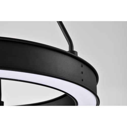 Main product image of Longford 20 Inch LED Pendant Textured Black Acrylic Lens