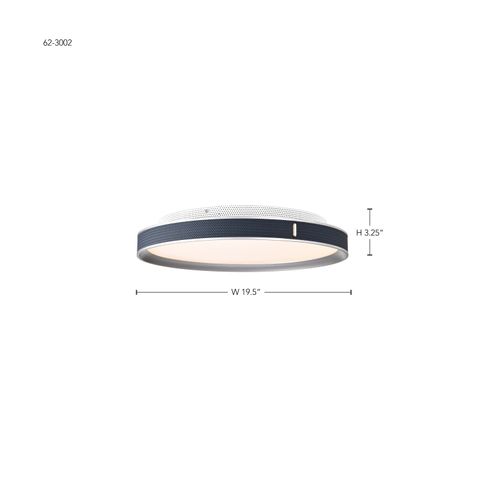 Main product image of Bandon 20 Inch LED Flush Mount Gray w/ Blue Wrap Acrylic Lens