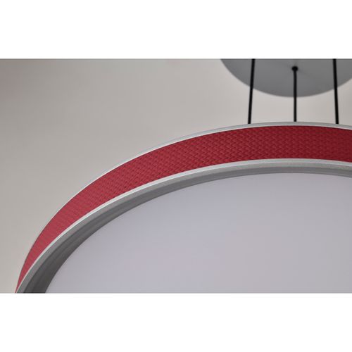 Main product image of Bandon 20 Inch LED Pendant Gray w/ Red Wrap Acrylic Lens