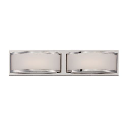 Main product image of Mercer (2) LED Wall Sconce Frosted Glass Polished Nickel Finish