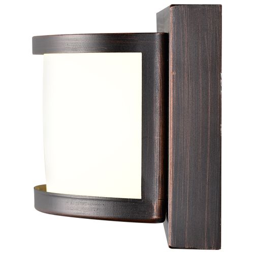 Main product image of Mercer (1) LED Wall Sconce Frosted Glass Georgetown Bronze Finish
