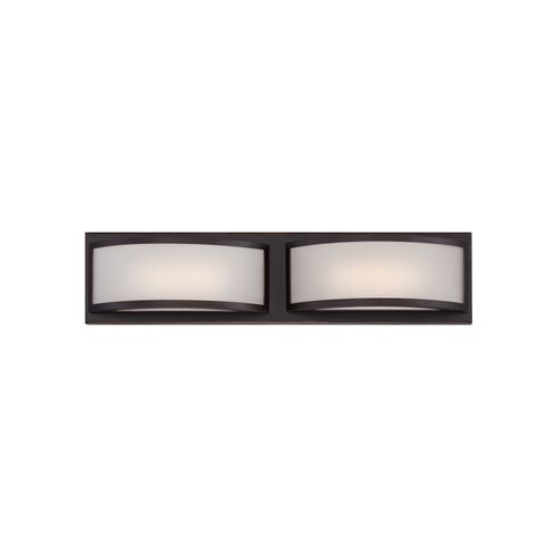 Main product image of Mercer (2) LED Wall Sconce Frosted Glass Georgetown Bronze Finish