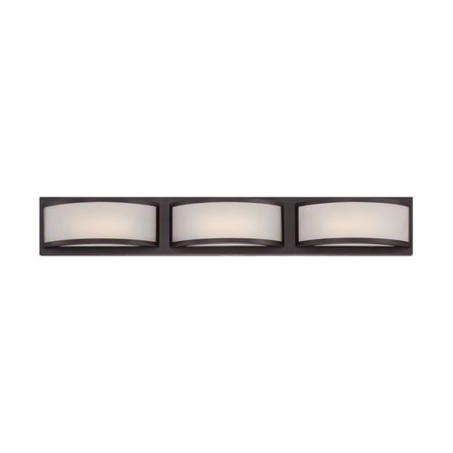 Main product image of Mercer (3) LED Wall Sconce Frosted Glass Georgetown Bronze Finish