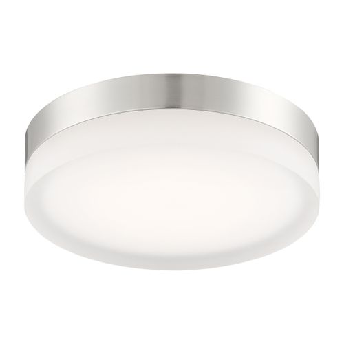 Main product image of Pi 14" Flush Mount LED Fixture Brushed Nickel Finish w/ Etched Glass