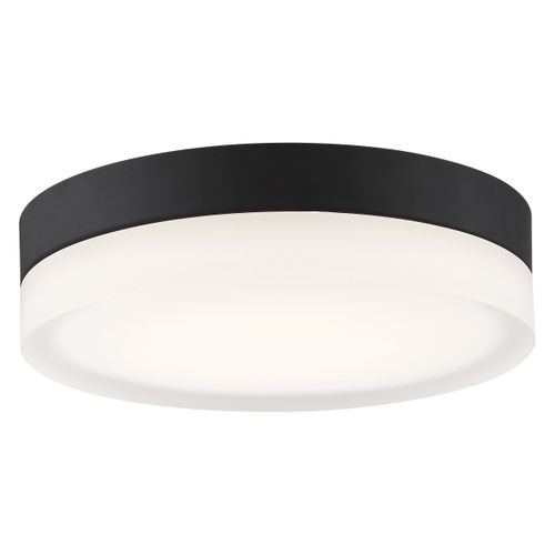 Main product image of Pi 9" Flush Mount LED Fixture Black Finish w/ Etched Glass