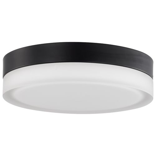 Main product image of Pi 11" Flush Mount LED Fixture Black Finish w/ Etched Glass