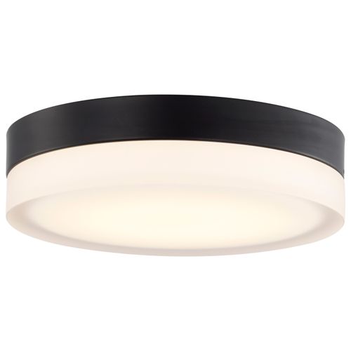 Main product image of Pi 11" Flush Mount LED Fixture Black Finish w/ Etched Glass
