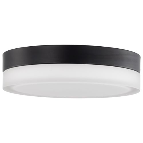 Main product image of Pi 11" Flush Mount LED Fixture Black Finish w/ Etched Glass