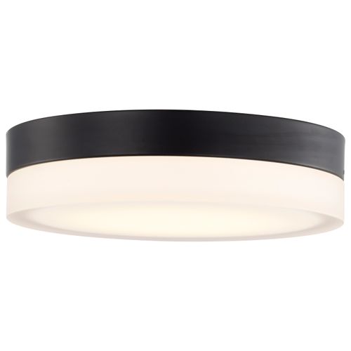 Main product image of Pi 11" Flush Mount LED Fixture Black Finish w/ Etched Glass