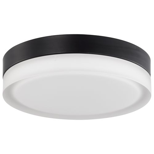 Main product image of Pi 11" Flush Mount LED Fixture Black Finish w/ Etched Glass