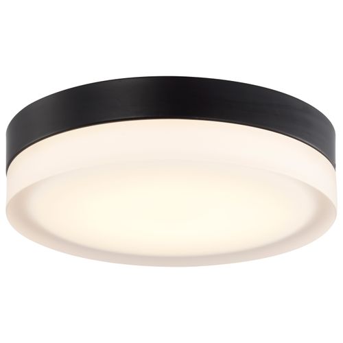 Main product image of Pi 11" Flush Mount LED Fixture Black Finish w/ Etched Glass