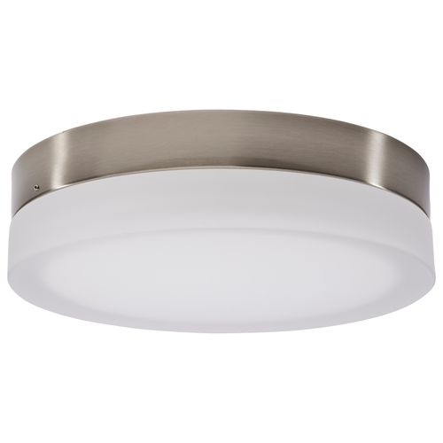 Main product image of Pi 11 Inch LED Flush Mount Brushed Nickel Finish Frosted Etched Glass CCT Selectable 120 Volts