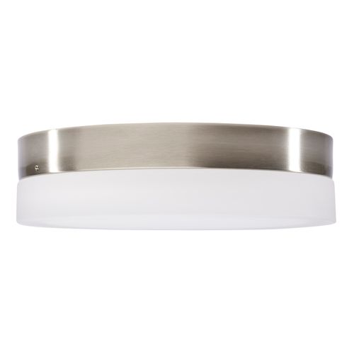Main product image of Pi 11 Inch LED Flush Mount Brushed Nickel Finish Frosted Etched Glass CCT Selectable 120 Volts