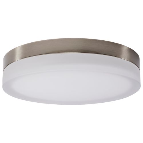 Main product image of Pi 14 Inch LED Flush Mount Brushed Nickel Finish Frosted Etched Glass CCT Selectable 120 Volts