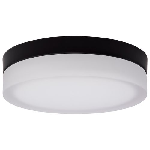 Main product image of Pi 9 Inch LED Flush Mount Black Finish Frosted Etched Glass CCT Selectable 120 Volts