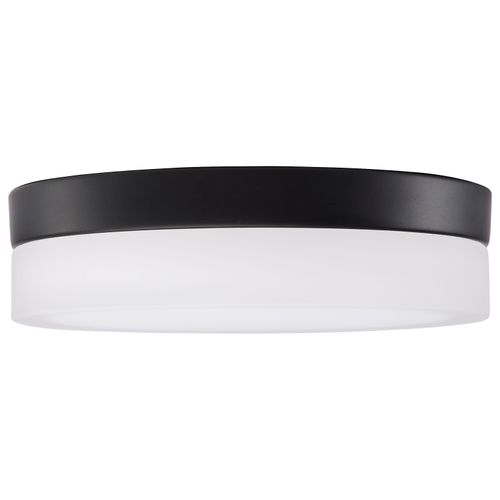 Main product image of Pi 9 Inch LED Flush Mount Black Finish Frosted Etched Glass CCT Selectable 120 Volts