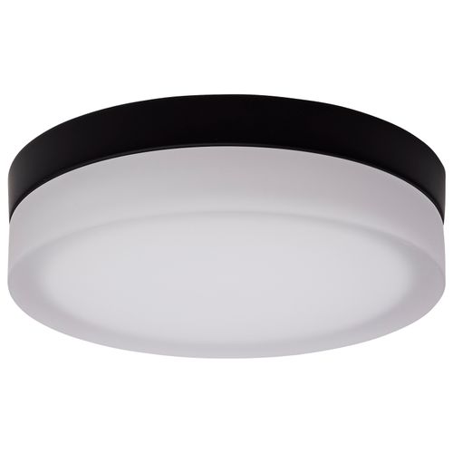 Main product image of Pi 9 Inch LED Flush Mount Black Finish Frosted Etched Glass CCT Selectable 120 Volts