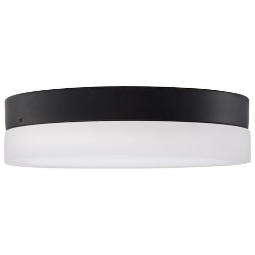 Main product image of Pi 11 Inch LED Flush Mount Black Finish Frosted Etched Glass CCT Selectable 120 Volts