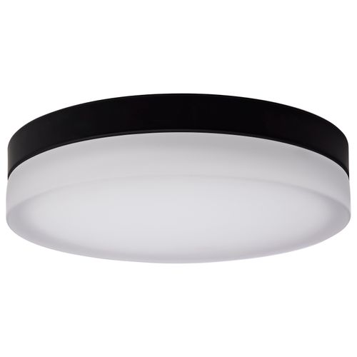 Main product image of Pi 14 Inch LED Flush Mount Black Finish Frosted Etched Glass CCT Selectable 120 Volts