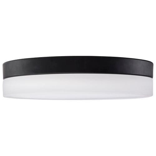 Main product image of Pi 14 Inch LED Flush Mount Black Finish Frosted Etched Glass CCT Selectable 120 Volts