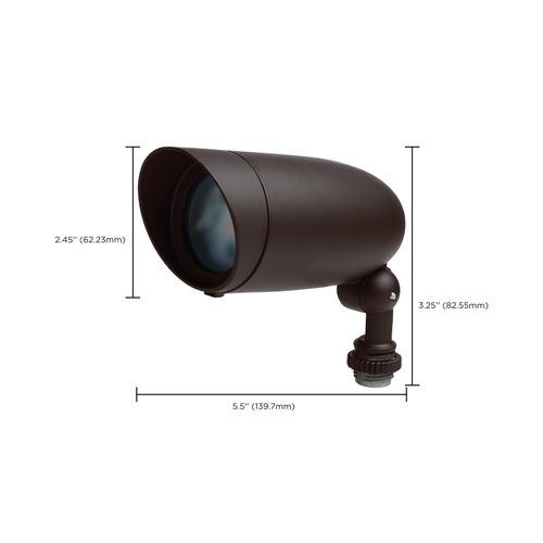 Main product image of 6W LED Landscape Floodlight, RGB and 2700K-5000K Tunable White, Bronze Finish