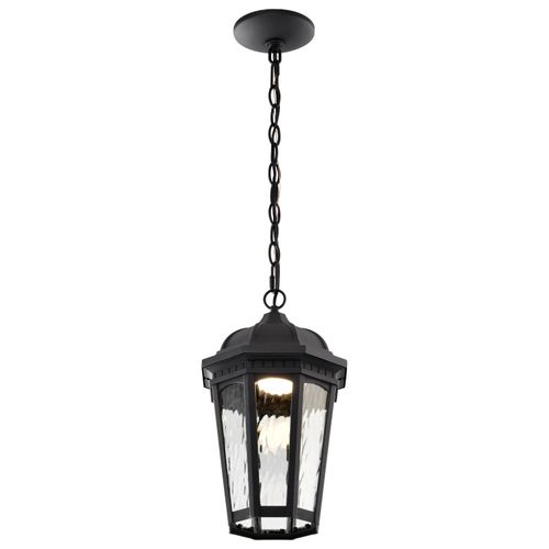 Main product image of East River Collection 1 Light Outdoor Hanging Fixture LED SMART Starfish RGBTW CCT Selectable Matte Black Clear Water Glass