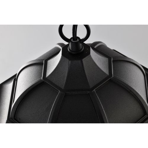 Main product image of East River Collection 1 Light Outdoor Hanging Fixture LED SMART Starfish RGBTW CCT Selectable Matte Black Clear Water Glass