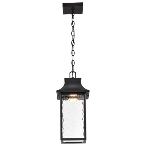 Main product image of Austen Collection 1 Light Outdoor Hanging Fixture LED SMART Starfish RGBTW CCT Selectable Matte Black Clear Water Glass