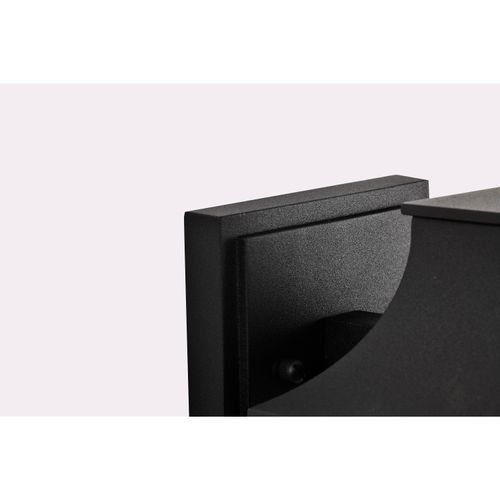 Main product image of Austen Collection 1 Light Outdoor Small Wall Fixture LED SMART Starfish RGBTW CCT Selectable Matte Black Clear Water Glass