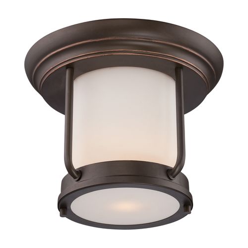 Main product image of Bethany LED Outdoor Flush Fixture w/ Satin White Glass