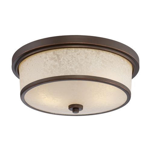 Main product image of Diego LED Outdoor Flush Fixture w/ Satin Amber Glass