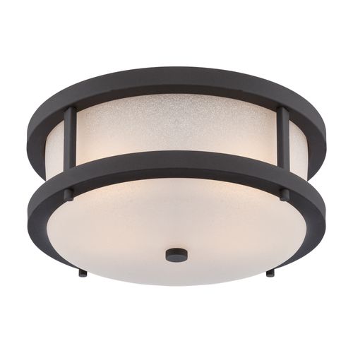 Main product image of Willis LED Outdoor Flush Fixture w/ Antique White Glass