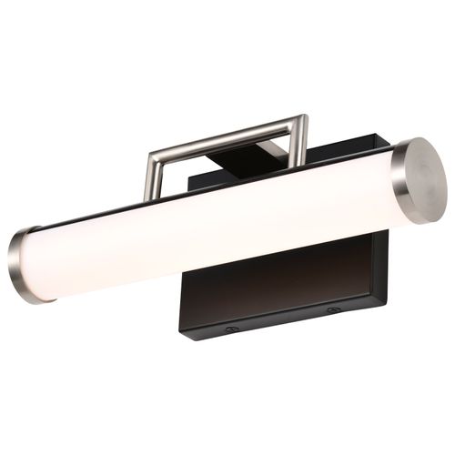 Main product image of Solano LED Small Vanity Black and Brushed Nickel Finish White Acrylic Lens