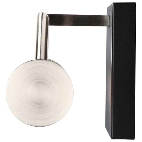 Main product image of Solano LED Small Vanity Black and Brushed Nickel Finish White Acrylic Lens